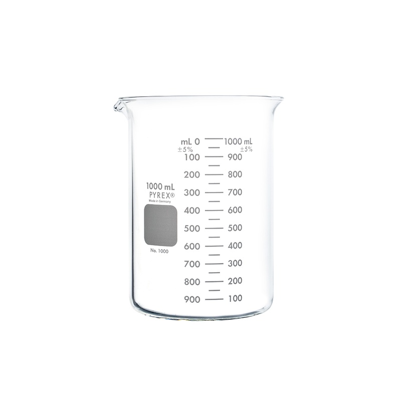 Corning Pyrex Griffin Low Form 600ml Beaker, Doubl; 1000-600