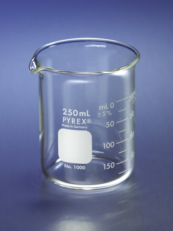 Corning Pyrex Griffin Low Form 3l Beaker, Double S; 1000-3l