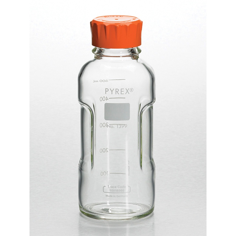 Corning Pyrex 1l Round Media Storage Bottles, With; 1399-1l