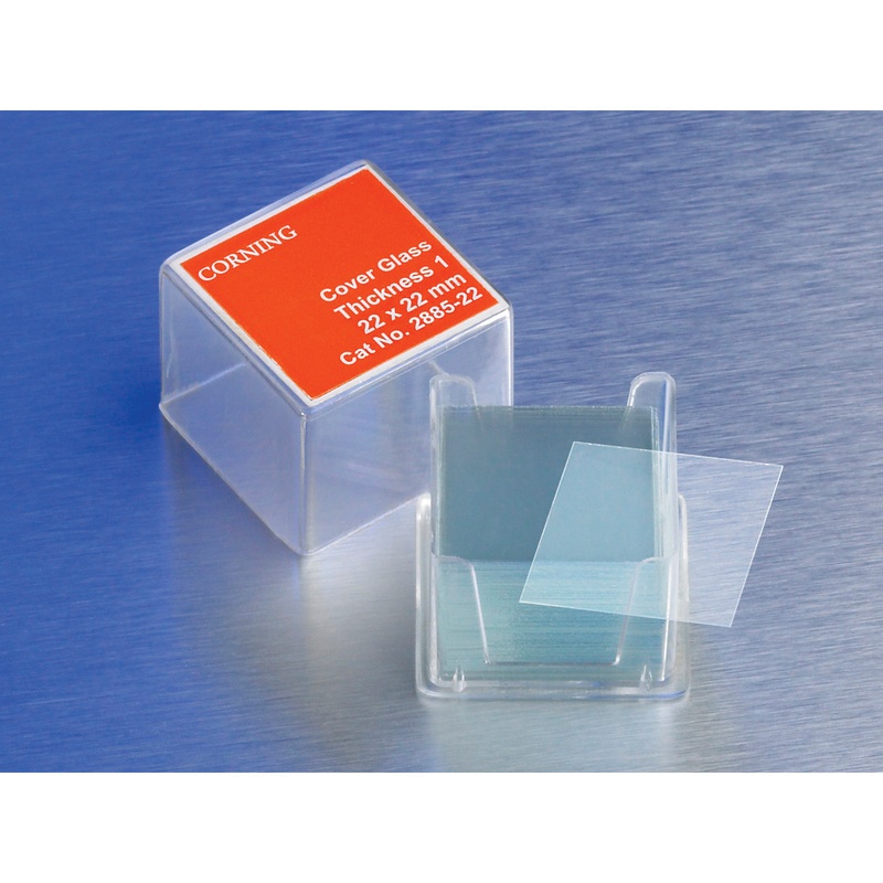 Corning 25x25mm Square #1 Cover Glass; 2845-25