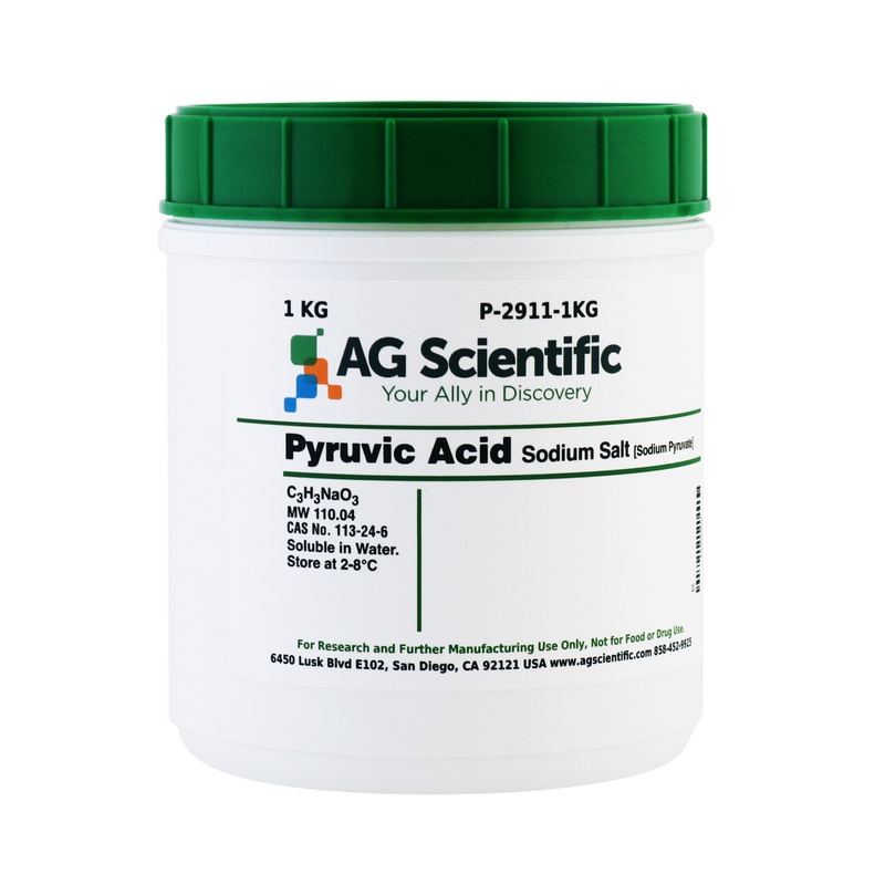 AG Scientific Pyruvic Acid Sodium Salt, [Sodium Pyruvate]; RPI-P-2911-1KG